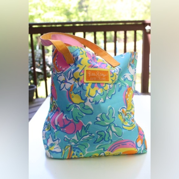 Lilly Pulitzer Estee Lauder tote bag - Picture 8 of 12